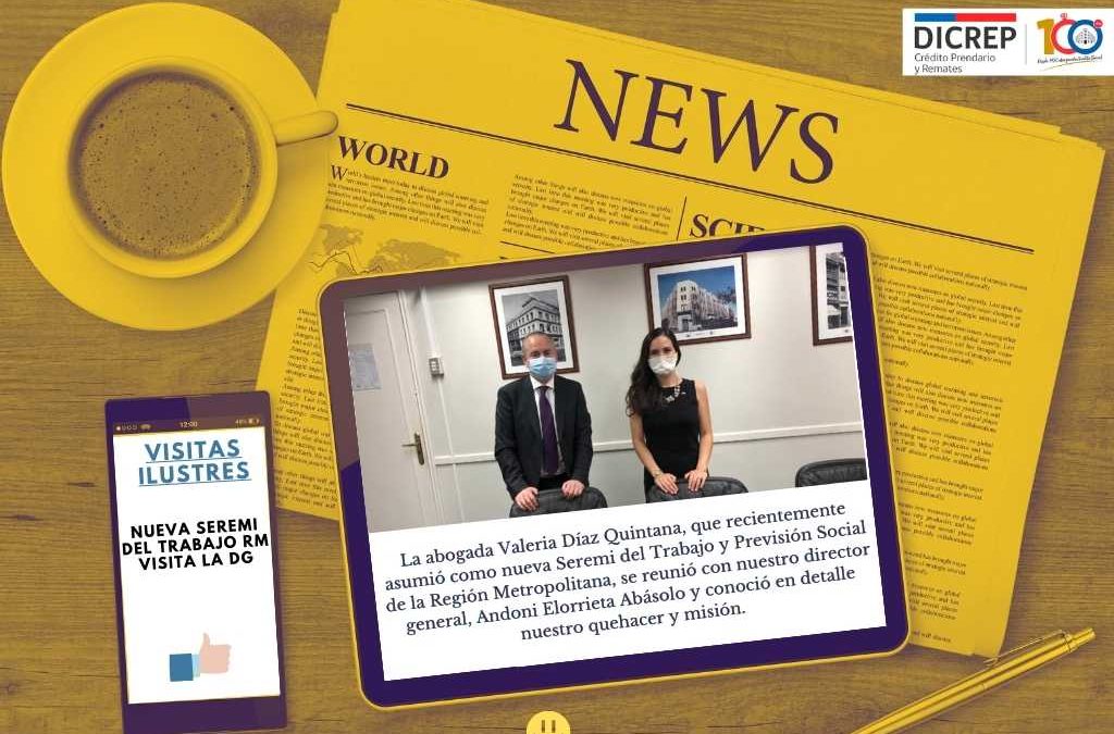 Nueva Seremi del Trabajo y Previsión Social nos visita